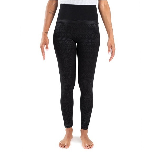 Women's MUK LUKS Fleece Lined Leggings NEW - Picture 1 of 5